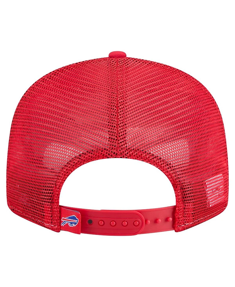 New Era Men's Royal/Red Buffalo Bills Outdoor Split Panel 9FIFTY Snapback Hat