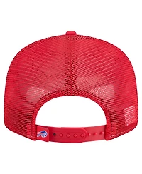 New Era Men's Royal/Red Buffalo Bills Outdoor Split Panel 9FIFTY Snapback Hat