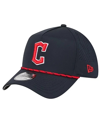 New Era Men's Navy Cleveland Guardians 39THIRTY A-Frame Perforated Flex Hat