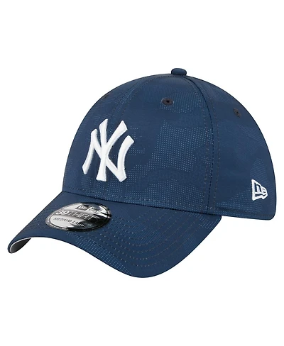 New Era Men's Navy York Yankees Tonal Camo 39THIRTY Flex Hat