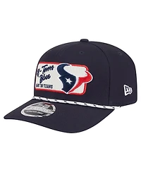 New Era Men's Navy Houston Texans Chant 9SEVENTY Stretch-Snap Hat