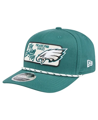 New Era Men's Midnight Green Philadelphia Eagles Chant 9SEVENTY Stretch-Snap Hat