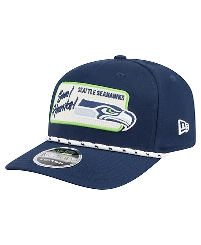 New Era Men's College Navy Seattle Seahawks Chant 9SEVENTY Stretch-Snap Hat