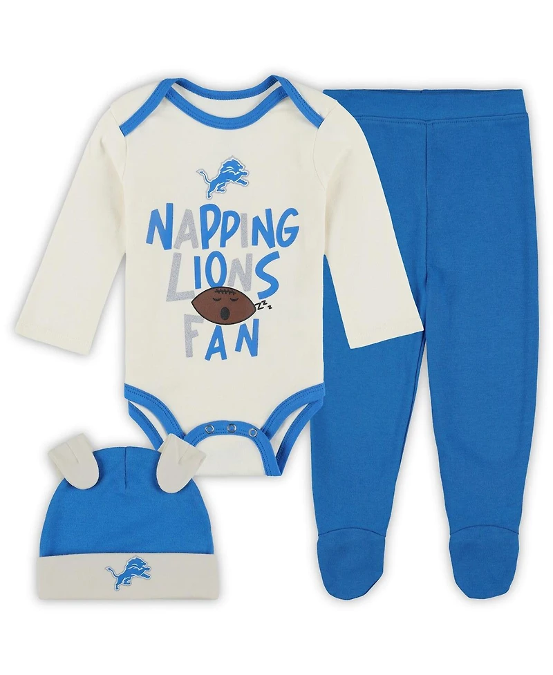 Outerstuff Baby Boys and Girls 3-Piece Detroit Lions Little Champ Set