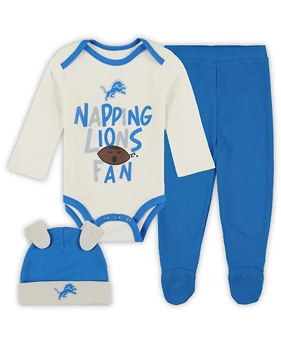 Outerstuff Baby Boys and Girls 3-Piece Detroit Lions Little Champ Set