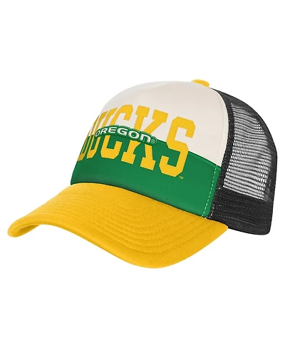 Outerstuff Big Boys and Girls Green/Cream Oregon Ducks Modern Fan Trucker Adjustable Hat