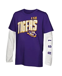 Outerstuff Big Boys and Girls Lsu Tigers The Mix T-Shirt Combo Set