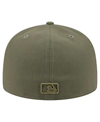 New Era Men's Olive Philadelphia Phillies Color Pack A-Frame 59FIFTY Fitted Hat