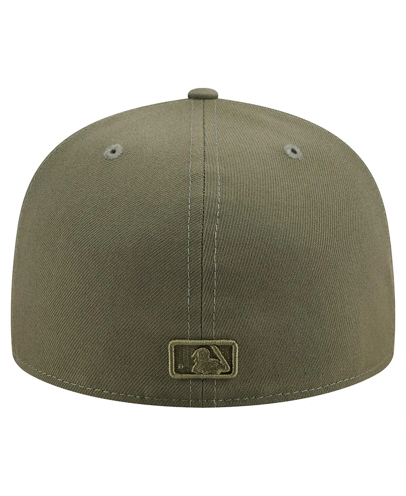 New Era Men's Olive St. Louis Cardinals Color Pack A-Frame 59FIFTY Fitted Hat