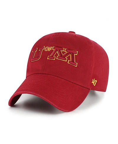 '47 Brand Men's Maroon Minnesota Golden Gophers Vault Clean Up Adjustable Hat