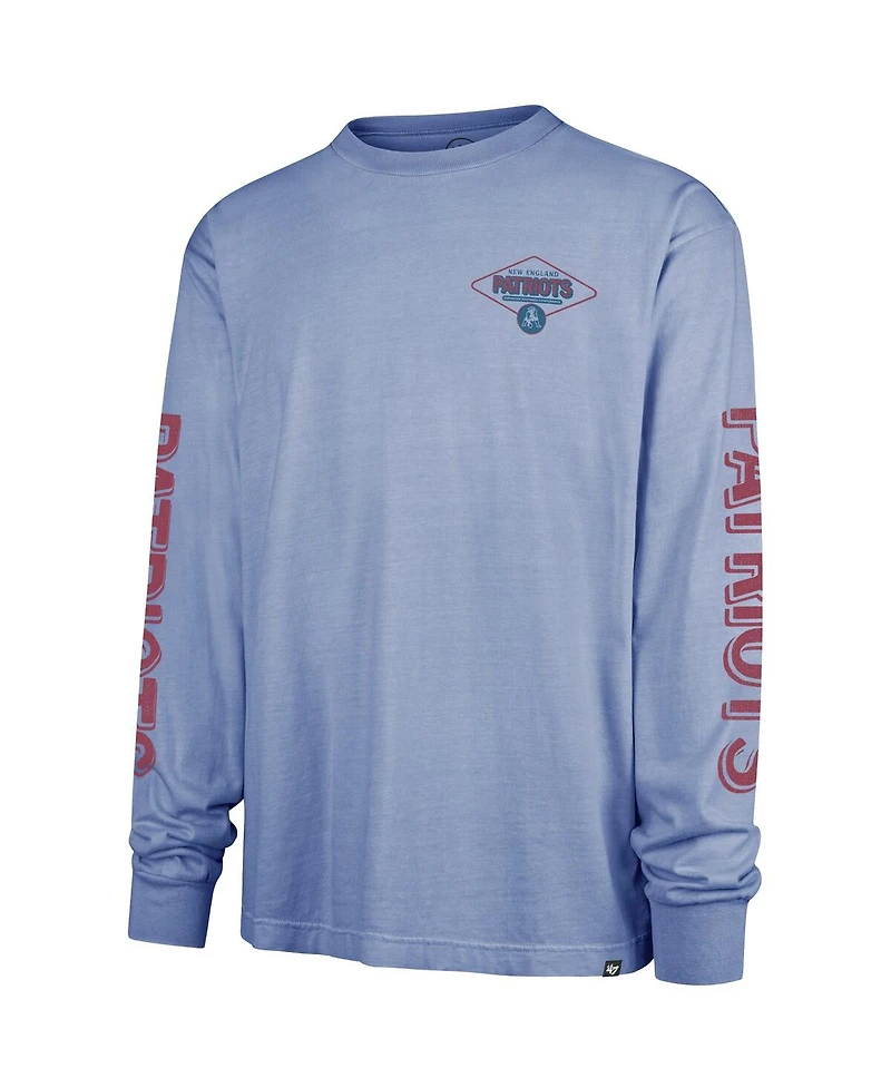 '47 Brand Men's Blue New England Patriots Cairn Ravine Foundation Throwback Long Sleeve T-Shirt
