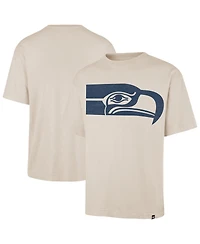 '47 Brand Men's Tan Seattle Seahawks Bouldering Imprint Ravine Foundation Throwback T-Shirt