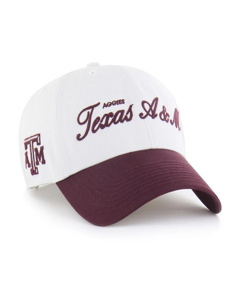 '47 Brand Men's White Texas A&M Aggies Contemporary Basics Foundation Clean Up Adjustable Hat