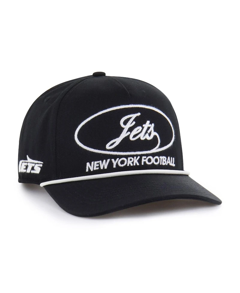 '47 Brand Men's Black New York Jets Foundational Hitch Adjustable Hat