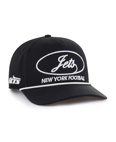 '47 Brand Men's Black New York Jets Foundational Hitch Adjustable Hat