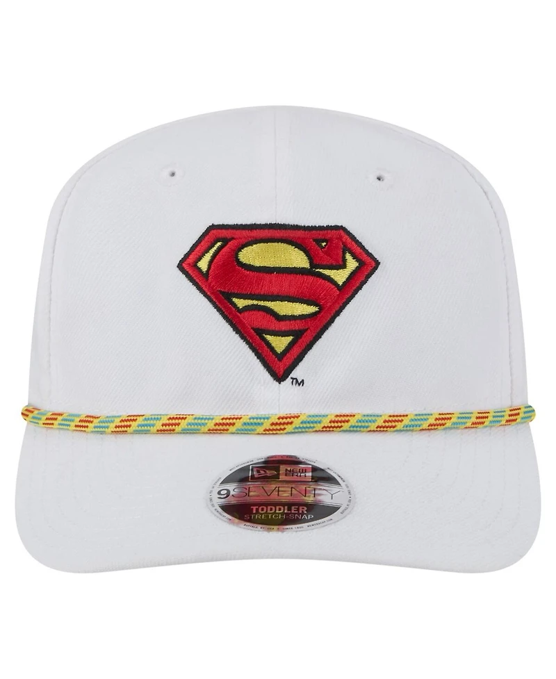 New Era Big Boys and Girls White Superman Multi Rope 9SEVENTY Stretch snap Hat