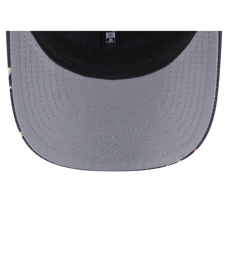 New Era Men's Black Athletics Adventure Drinks Pattern 9SEVENTY Stretch-Snap Hat