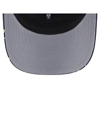 New Era Men's Black Athletics Adventure Drinks Pattern 9SEVENTY Stretch-Snap Hat