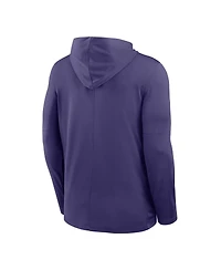 Nike Men's Purple Kansas State Wildcats 2025 Sideline Dri-fit Long Sleeve Hoodie T-Shirt