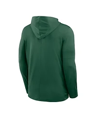 Nike Men's Green Baylor Bears 2025 Sideline Dri-fit Long Sleeve Hoodie T-Shirt