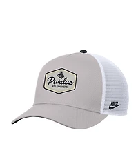 Nike Men's Pewter Purdue Boilermakers Rise Vintage Adjustable Trucker Hat