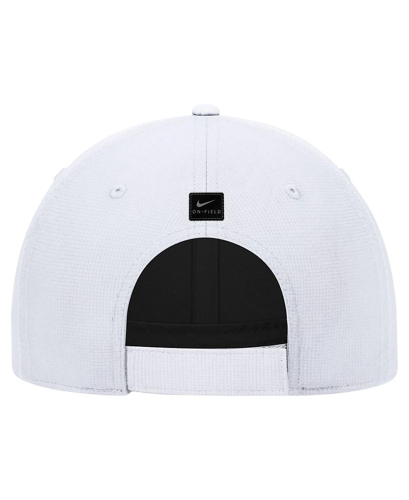 Nike Men's White UConn Huskies 2025 On-Field Club Performance Adjustable Hat