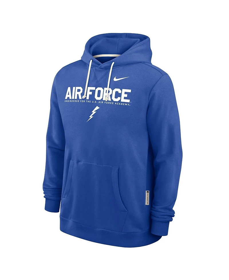 Nike Men's Royal Air Force Falcons 2025 Sideline Performance Pullover Hoodie