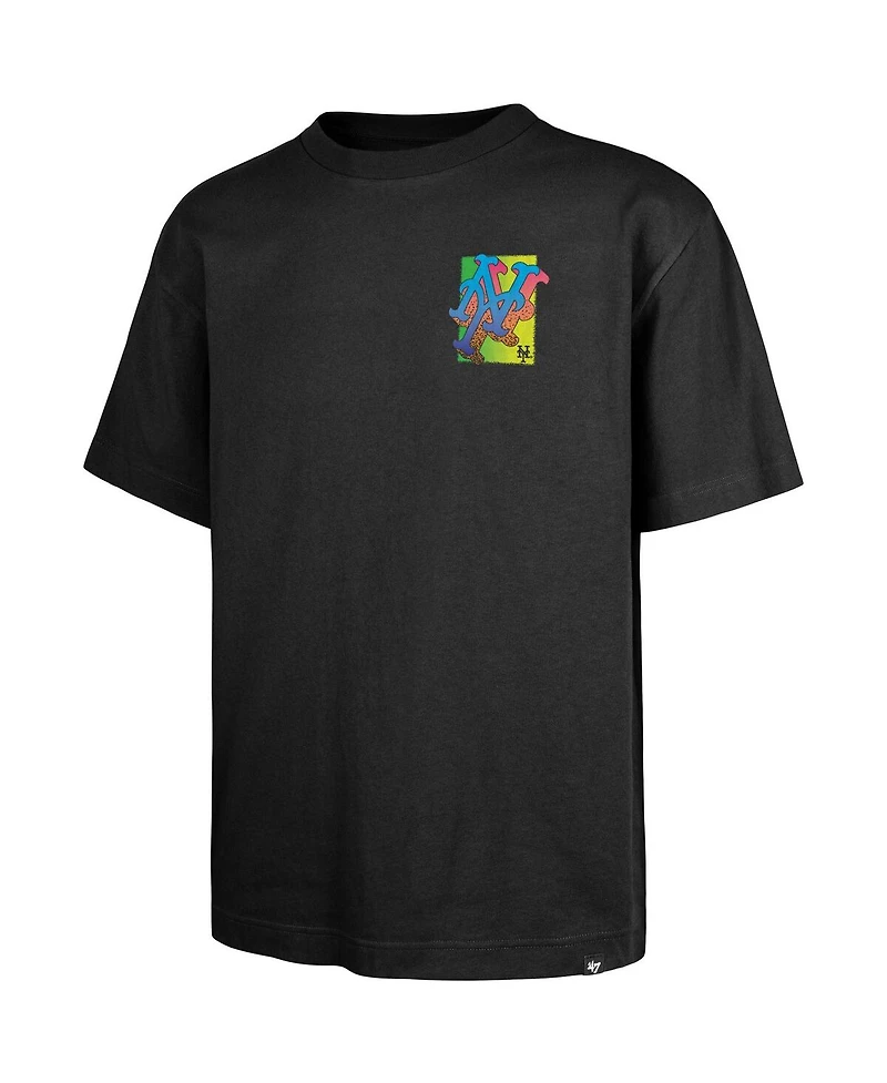 '47 Brand Men's Black New York Mets Sundale Foundation T-Shirt