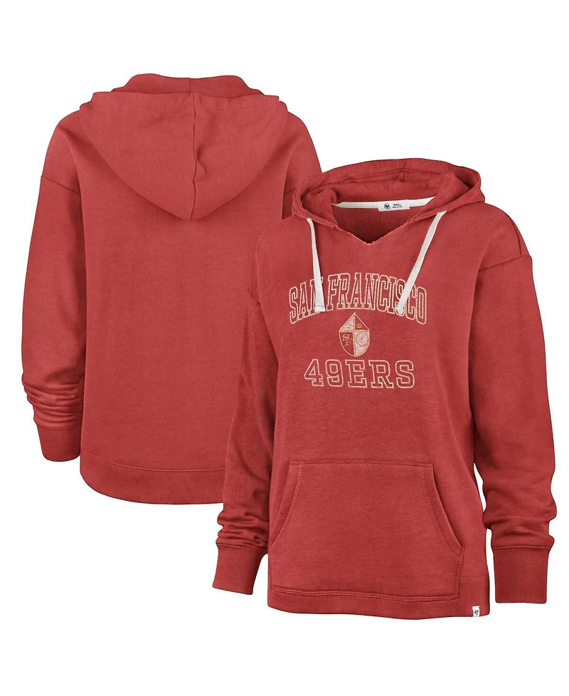 '47 Brand Women's Scarlet San Francisco 49ers Plus Clarity Kennedy Pullover Hoodie