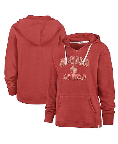 '47 Brand Women's Scarlet San Francisco 49ers Plus Clarity Kennedy Pullover Hoodie