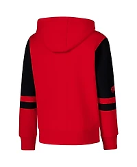 Outerstuff Big Boys and Girls Red Detroit Wings Face Off Full zip Hoodie