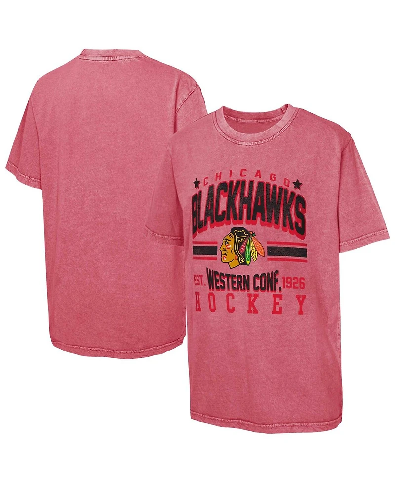 Outerstuff Big Boys and Girls Red Chicago Blackhawks Sure Short T-Shirt