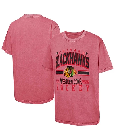 Outerstuff Big Boys and Girls Red Chicago Blackhawks Sure Short T-Shirt