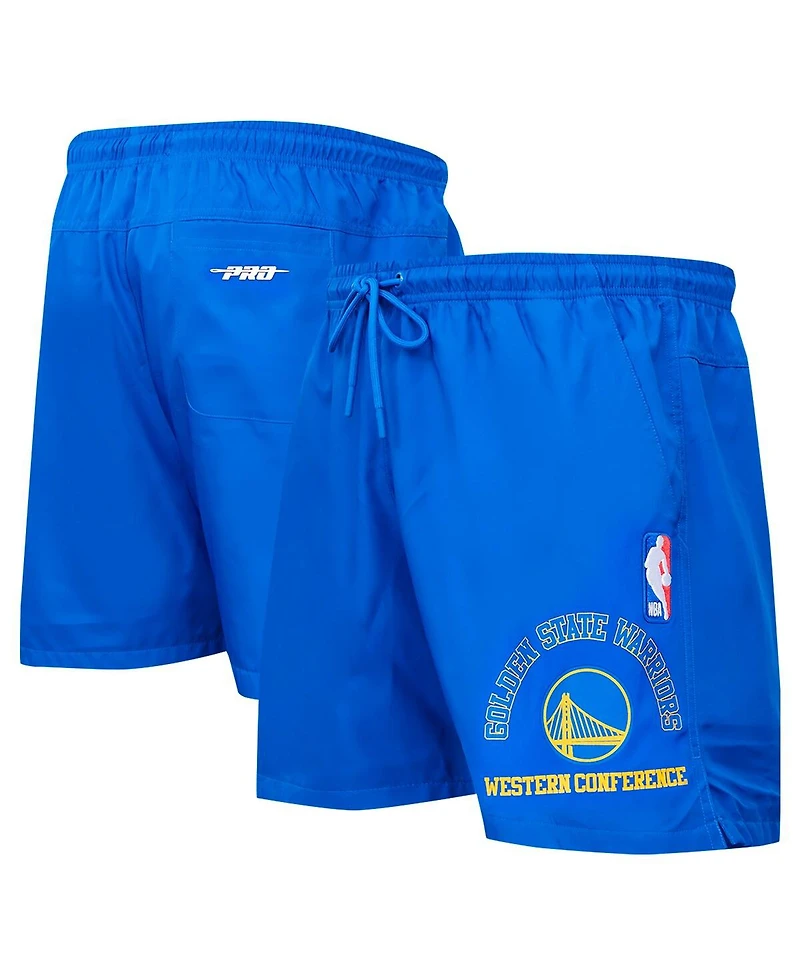 Pro Standard Men's Royal Golden State Warriors Area Code Shorts