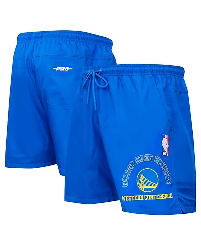 Pro Standard Men's Royal Golden State Warriors Area Code Shorts