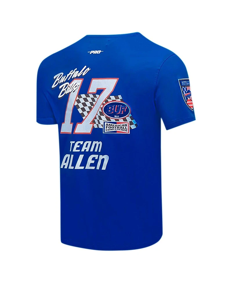 Pro Standard Men's Josh Allen Royal Buffalo Bills Fast Lane Name Number Player T-Shirt