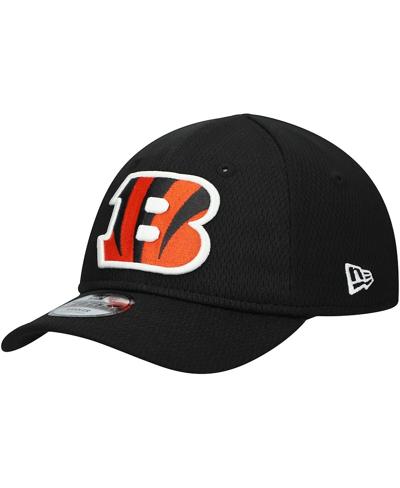 New Era Toddler Black Cincinnati Bengals Main 9FORTY Adjustable Hat