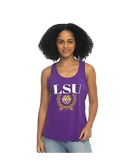 ZooZatz Women's Purple Lsu Tigers Everyday Tri-Blend Tank Top