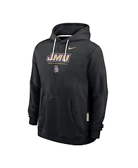 Nike Men's Black James Madison Dukes 2025 Sideline Performance Pullover Hoodie