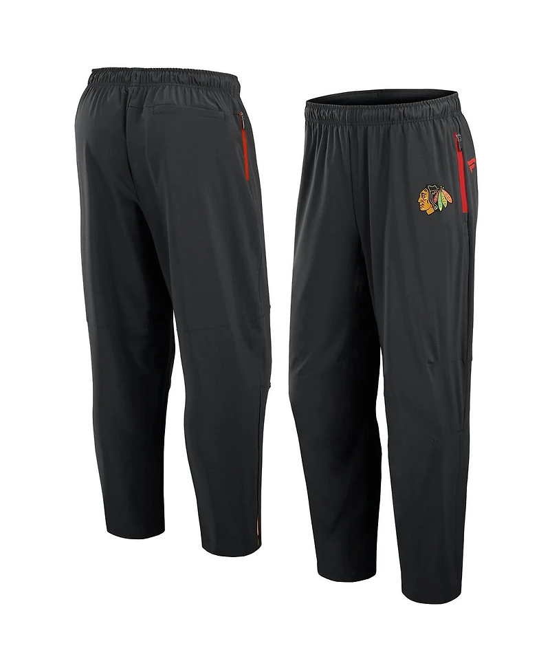 Fanatics Men's Black Chicago Blackhawks Authentic Pro Rink Pants