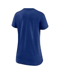 Nike Women's Heather Royal Kansas City Royals Authentic Collection Tri-Blend V-Neck T-Shirt