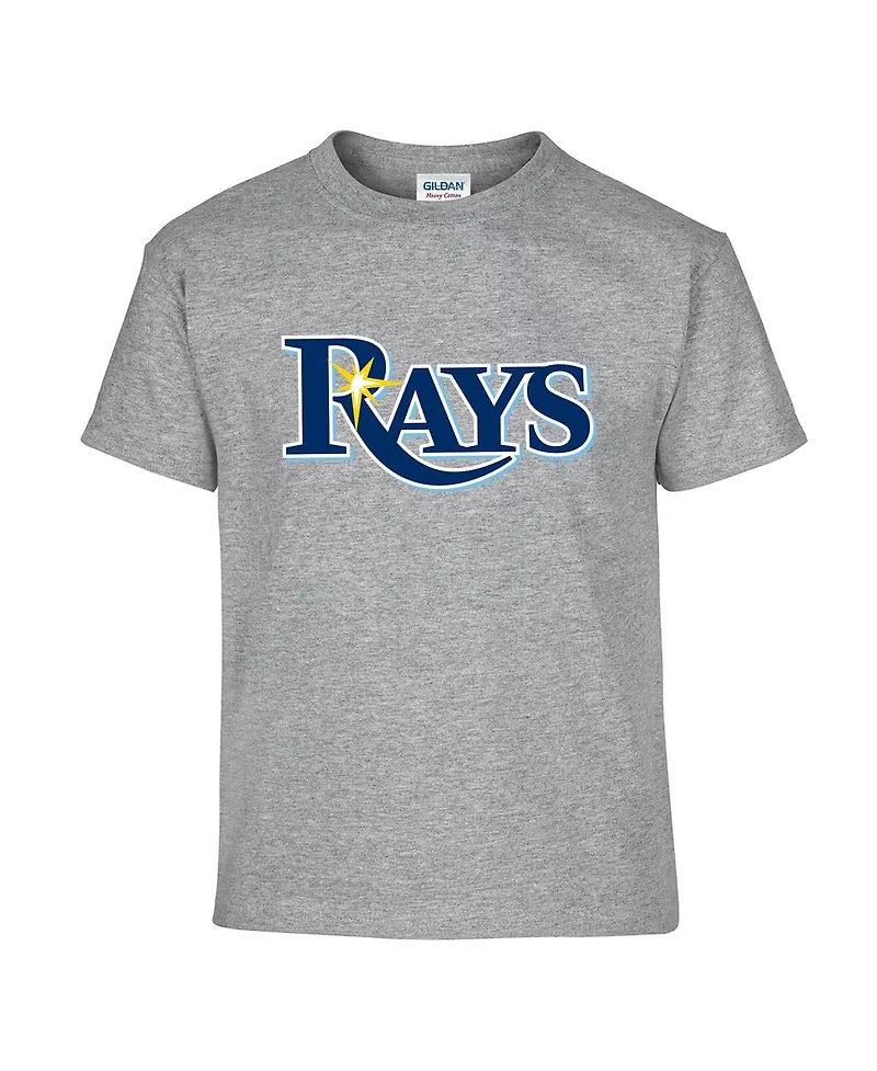 Soft As A Grape Big Boys and Girls Navy/Gray Tampa Bay Rays Two-Pack T-Shirt Set