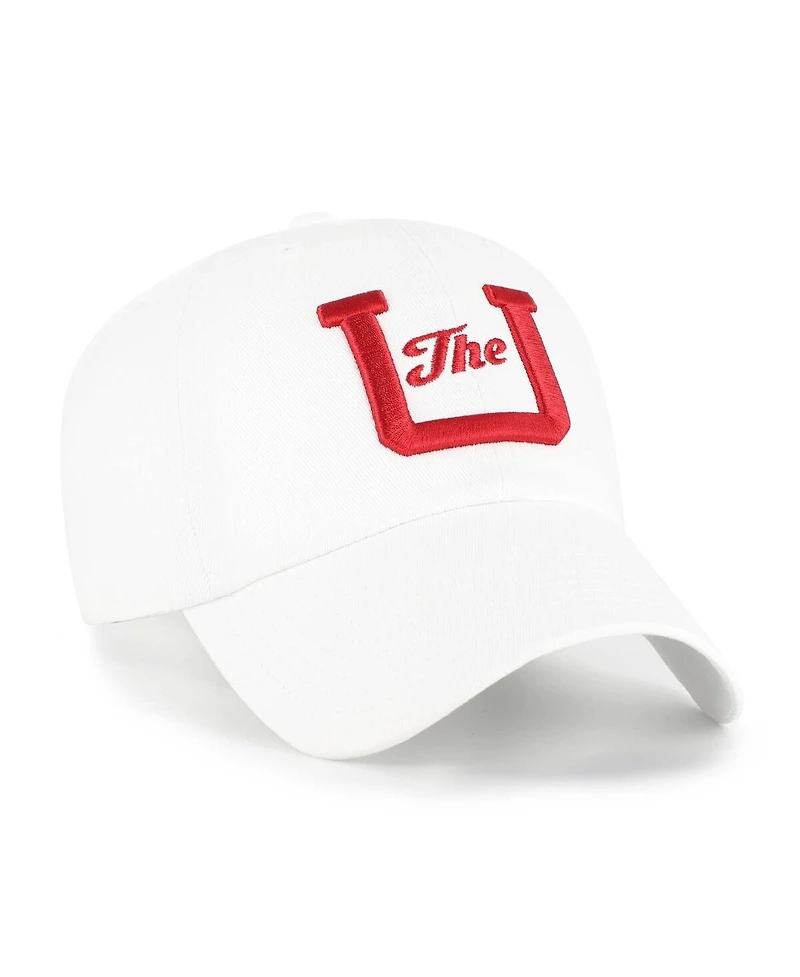 '47 Brand Men's White Utah Utes Vault Clean Up Adjustable Hat