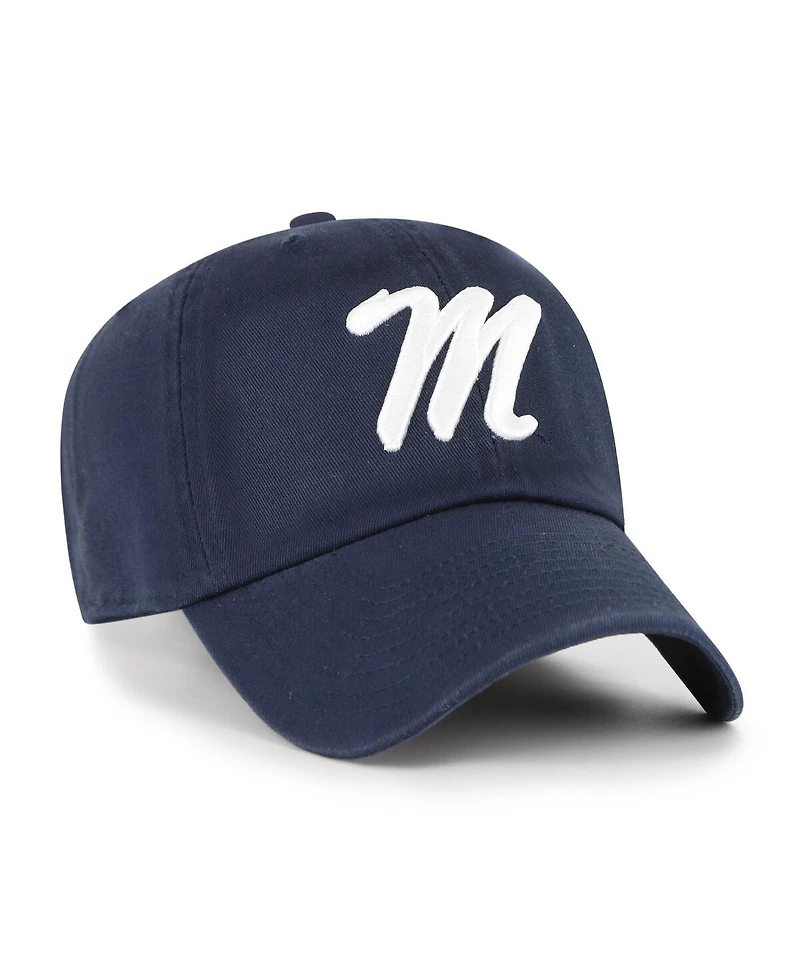 '47 Brand Men's Navy Ole Miss Rebels Clean Up Adjustable Hat