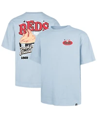 '47 Brand Men's Light Blue Cincinnati Reds Ice Cream Parlor Foundation T-Shirt
