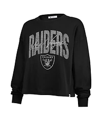 '47 Brand Women's Black Las Vegas Raiders Muse Sydney Long Sleeve T-Shirt