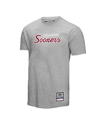 Mitchell & Ness Men's Gray Oklahoma Sooners Elite Script T-Shirt