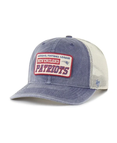 '47 Brand Men's Navy New England Patriots Canteen Relaxed Trucker Adjustable Hat