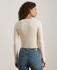 Lauren Ralph Petite Crew Neck Sweater