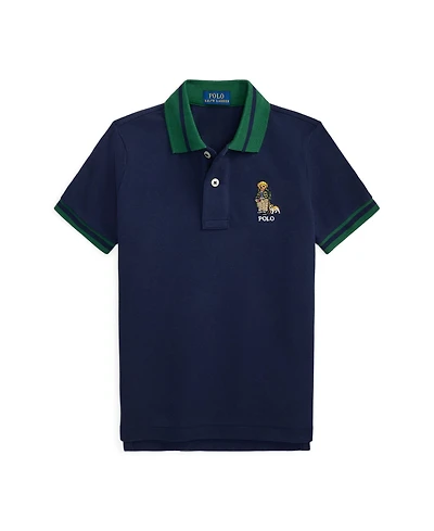 Polo Ralph Lauren Toddler and Little Boys Bear Mesh Shirt